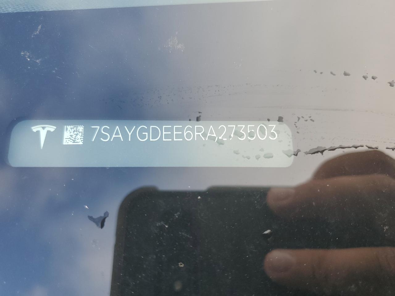 2024 TESLA MODEL Y VIN:7SAYGDEE6RA273503