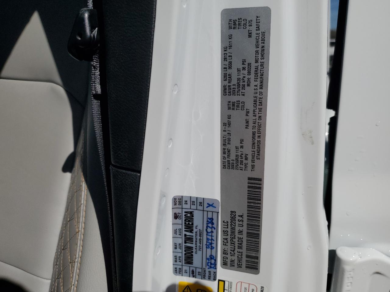 2022 JEEP WRANGLER UNLIMITED SAHARA 4XE VIN:1C4JJXP63NW220628
