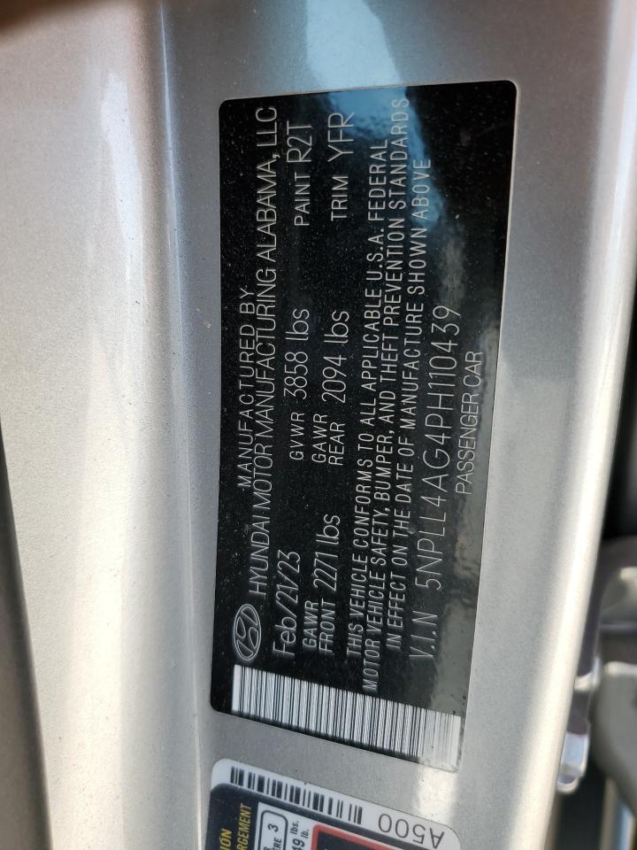 2023 HYUNDAI ELANTRA SE VIN:5NPLL4AG4PH110439