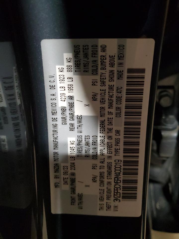 2024 MAZDA 3 PREFERRED VIN:3MZBPBCM6RM400019