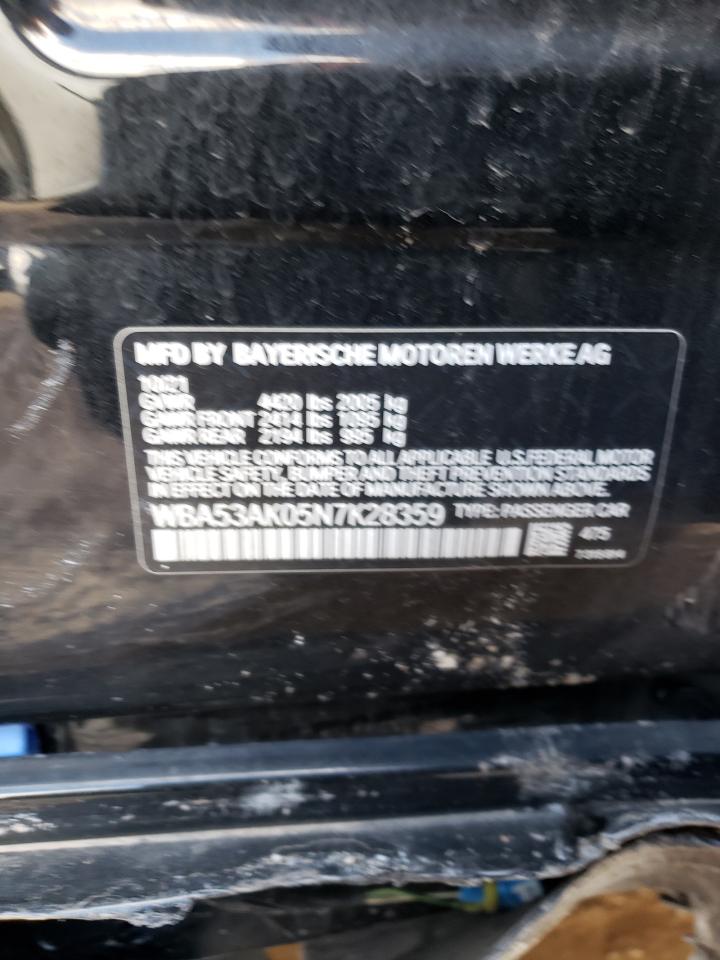 2022 BMW 228I VIN:WBA53AK05N7K28359