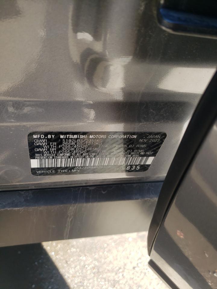 2024 MITSUBISHI OUTLANDER SE VIN:JA4J3VA84RZ030960