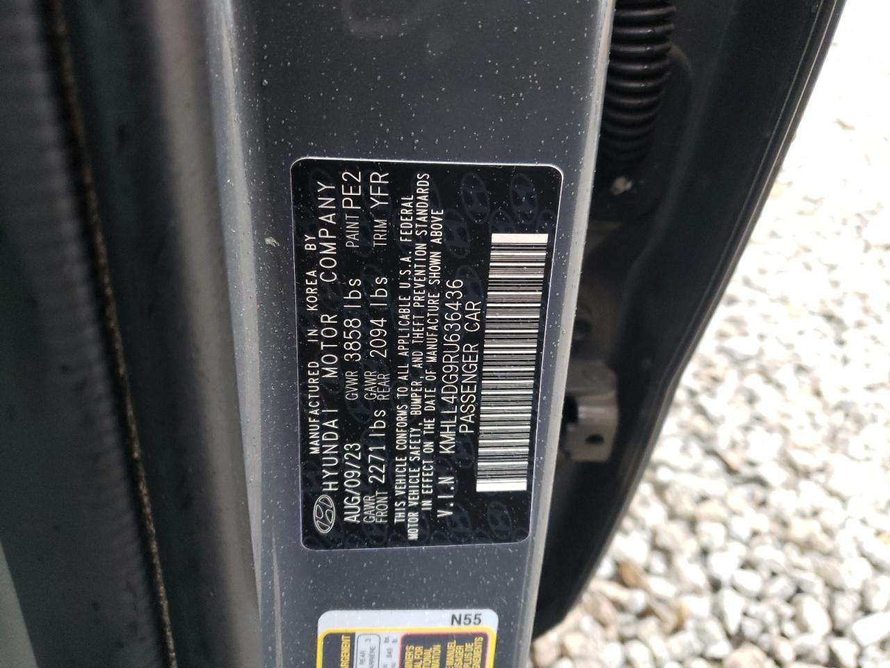 2024 HYUNDAI ELANTRA SE VIN:KMHLL4DG9RU636436