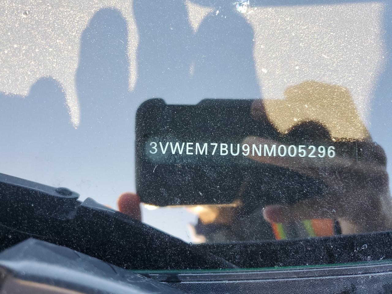 2022 VOLKSWAGEN JETTA SE VIN:3VWEM7BU9NM005296