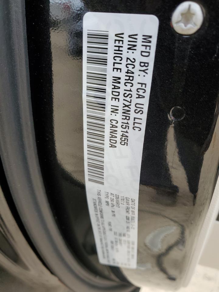 2022 CHRYSLER PACIFICA HYBRID LIMITED VIN:2C4RC1S7XNR151455