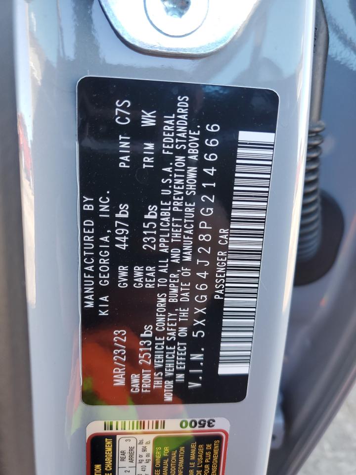 2023 KIA K5 GT LINE VIN:5XXG64J28PG214666