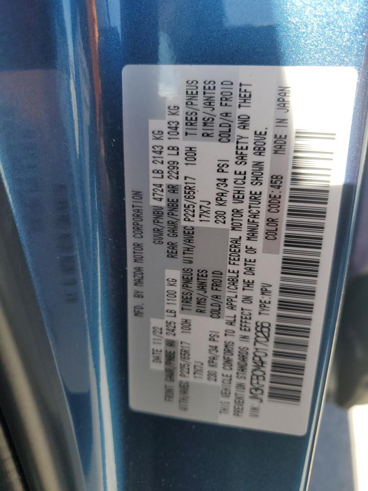 2023 MAZDA CX-5 PREFERRED VIN:JM3KFBCM4P0170266