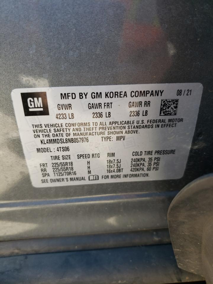 2022 BUICK ENCORE GX SELECT VIN:KL4MMDSL8NB057976