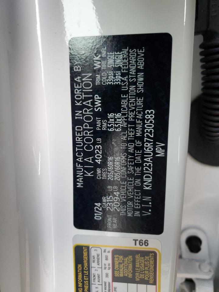 2024 KIA SOUL LX VIN:KNDJ23AU6R7230583