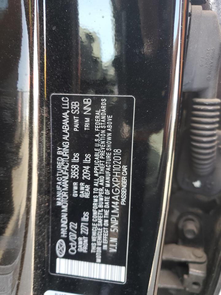 2023 HYUNDAI ELANTRA SEL VIN:5NPLM4AGXPH102018