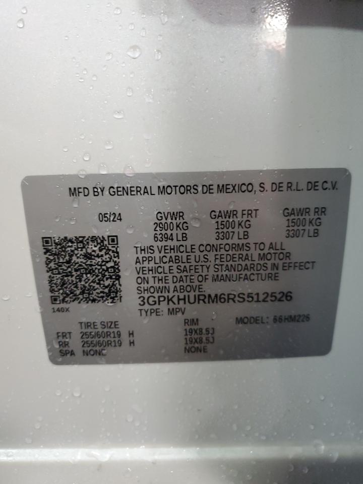2024 HONDA PROLOGUE ECO VIN:3GPKHURM6RS512526