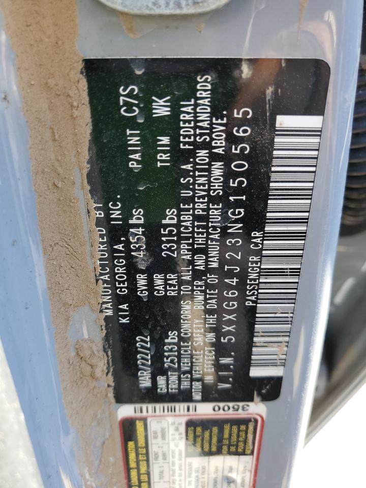 2022 KIA K5 GT LINE VIN:5XXG64J23NG150565