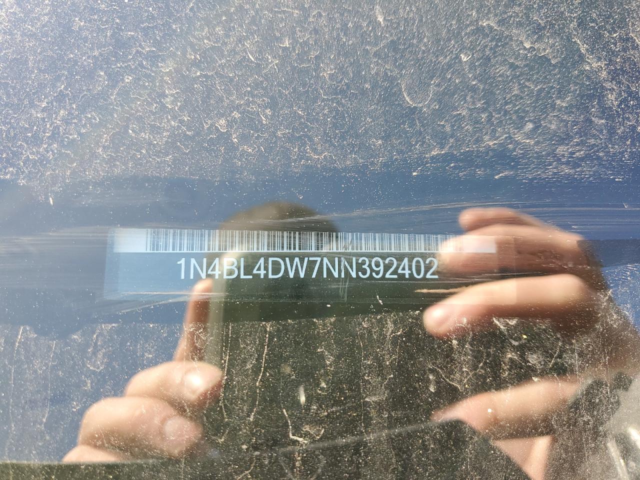 2022 NISSAN ALTIMA SV VIN:1N4BL4DW7NN392402