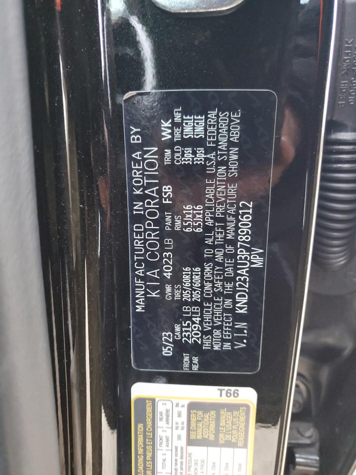 2023 KIA SOUL LX VIN:KNDJ23AU3P7890612
