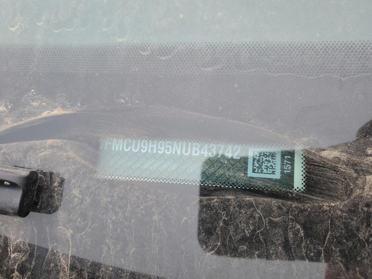 2022 FORD ESCAPE SEL VIN:1FMCU9H95NUB43742