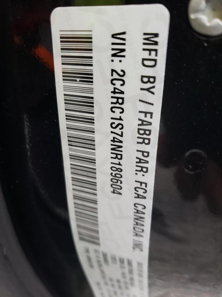 2022 CHRYSLER PACIFICA HYBRID LIMITED VIN:2C4RC1S74NR189604