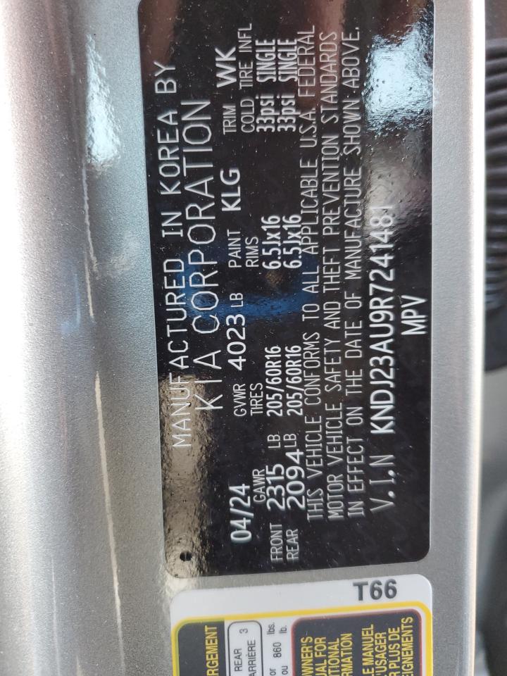 2024 KIA SOUL LX VIN:KNDJ23AU9R7241481