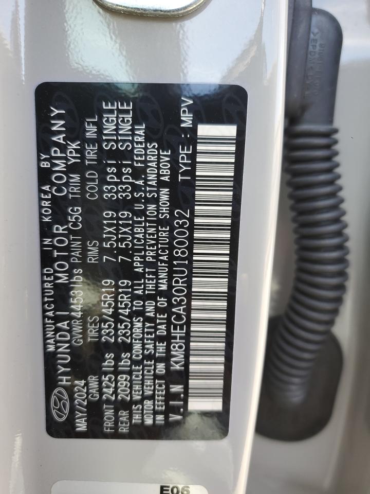 2024 HYUNDAI KONA LIMITED VIN:KM8HECA30RU180032