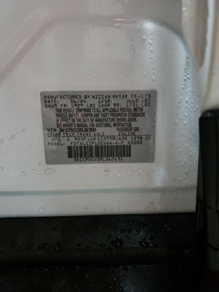 2024 NISSAN KICKS SV VIN:3N1CP5CV3RL567691
