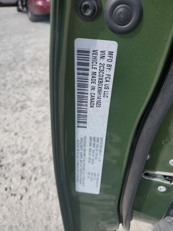 2022 DODGE CHARGER SXT VIN:2C3CDXBGXNH141623