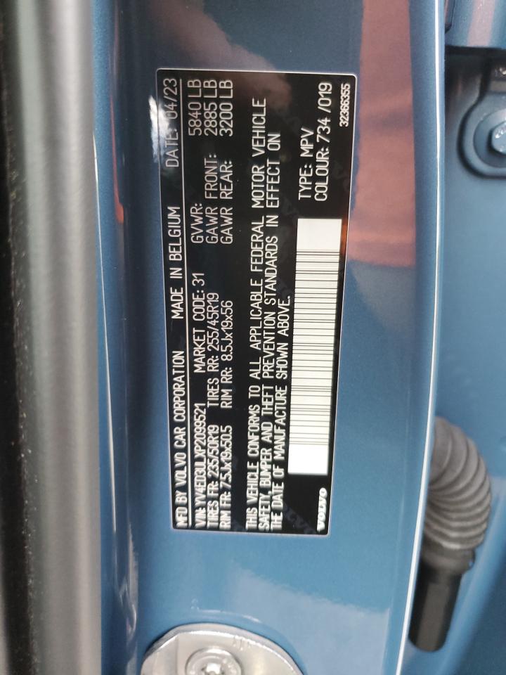 2023 VOLVO XC40 RECHARGE PLUS VIN:YV4ED3ULXP2099521