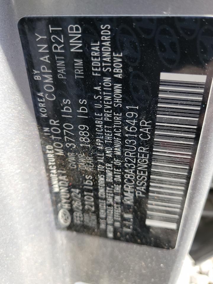 2024 HYUNDAI VENUE SEL VIN:KMHRC8A32RU316491