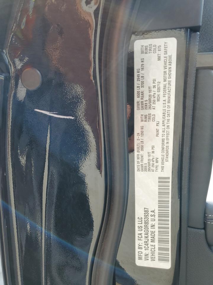 2024 JEEP GRAND CHEROKEE L LAREDO VIN:1C4RJKAG0R8539387