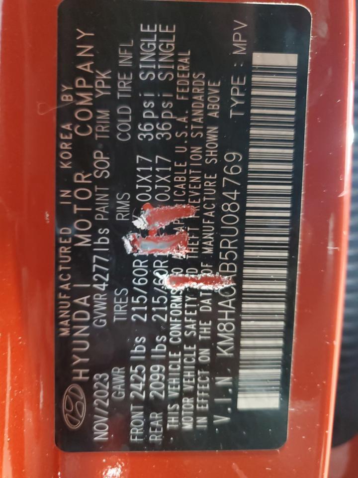 2024 HYUNDAI KONA SE VIN:KM8HACAB5RU084769