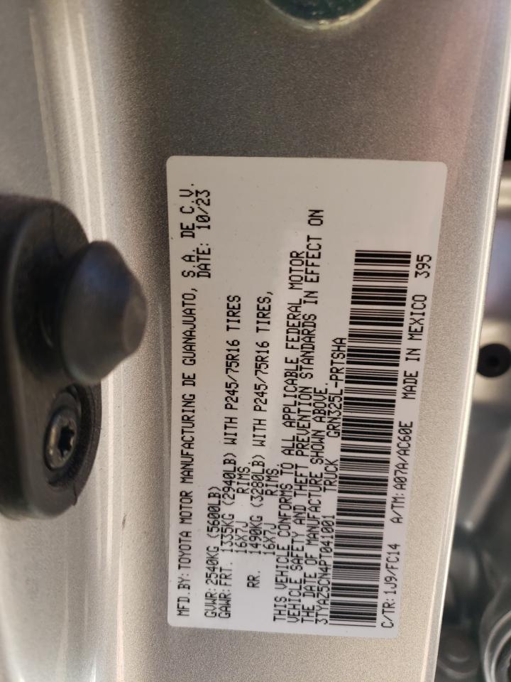 2023 TOYOTA TACOMA DOUBLE CAB VIN:3TYAZ5CN4PT041001