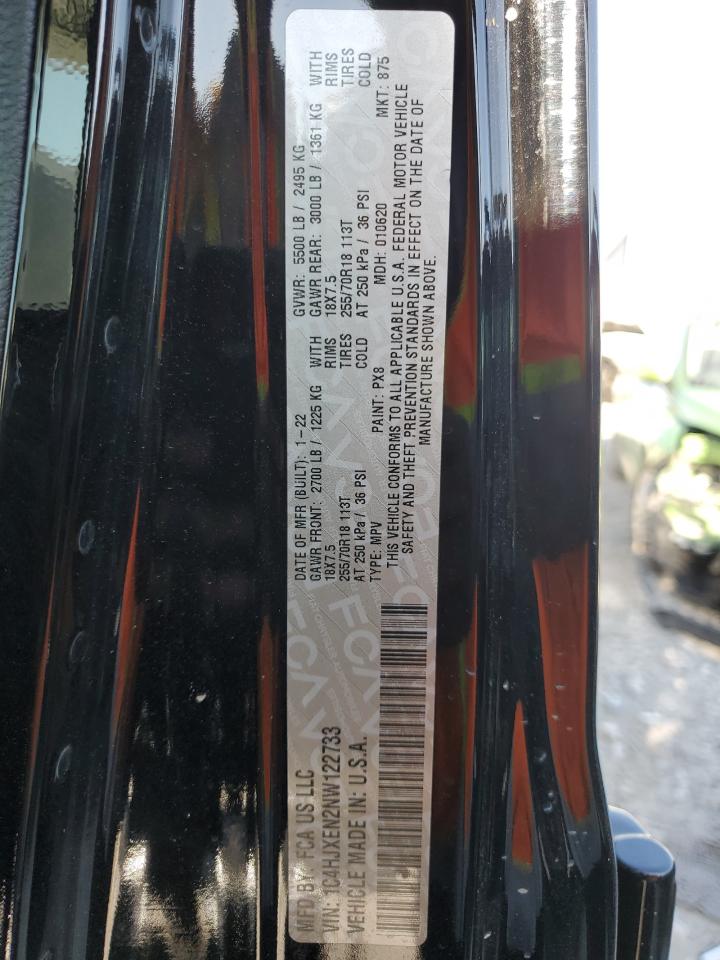 2022 JEEP WRANGLER UNLIMITED SAHARA VIN:1C4HJXEN2NW122733