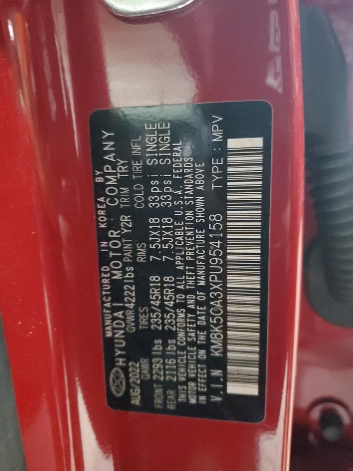 2023 HYUNDAI KONA LIMITED VIN:KM8K5CA3XPU954158