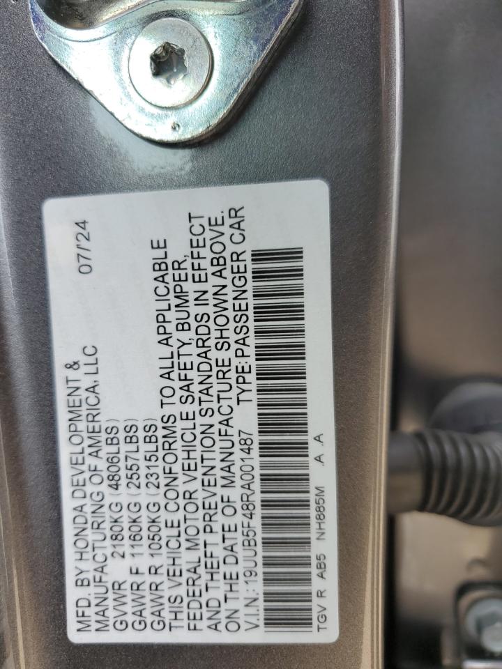 2024 ACURA TLX TECHNOLOGY VIN:19UUB5F48RA001487
