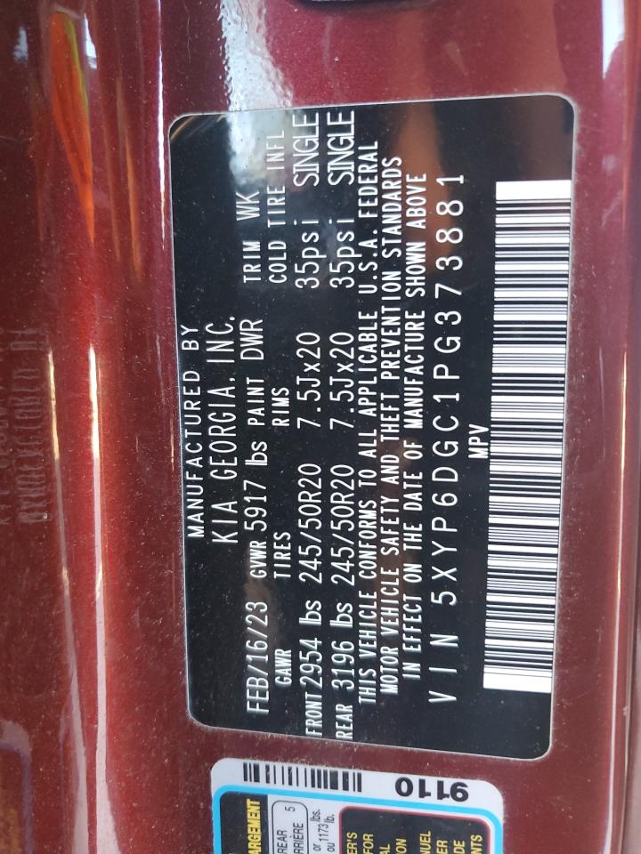 2023 KIA TELLURIDE S VIN:3N1BC1CP0AL444615