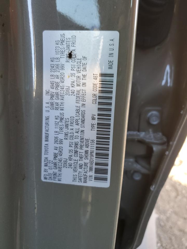 2023 MAZDA CX-50 PREMIUM VIN:7MMVABDY9PN111156