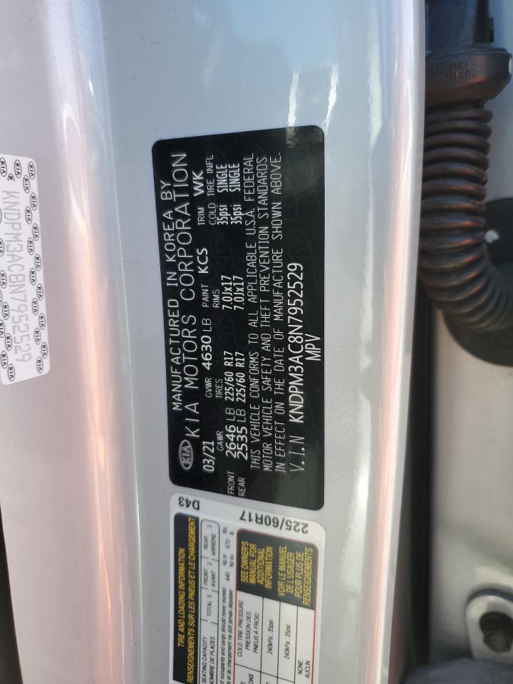 2022 KIA SPORTAGE LX VIN:KNDPM3AC8N7952529