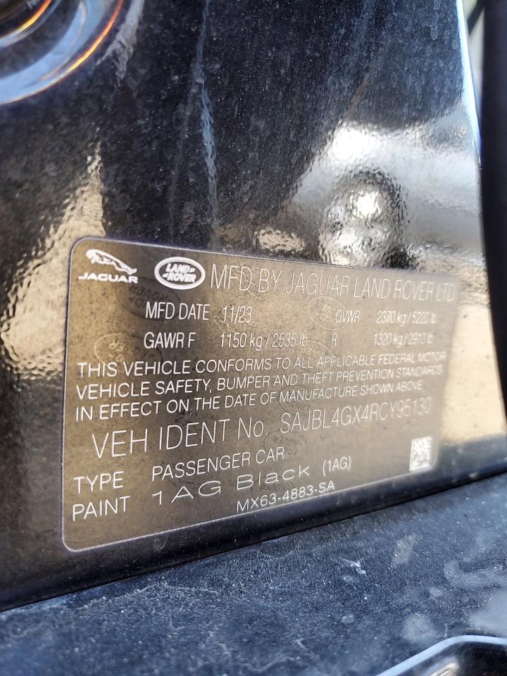 2024 JAGUAR XF R-DYNAMIC SE VIN:SAJBL4GX4RCY95130