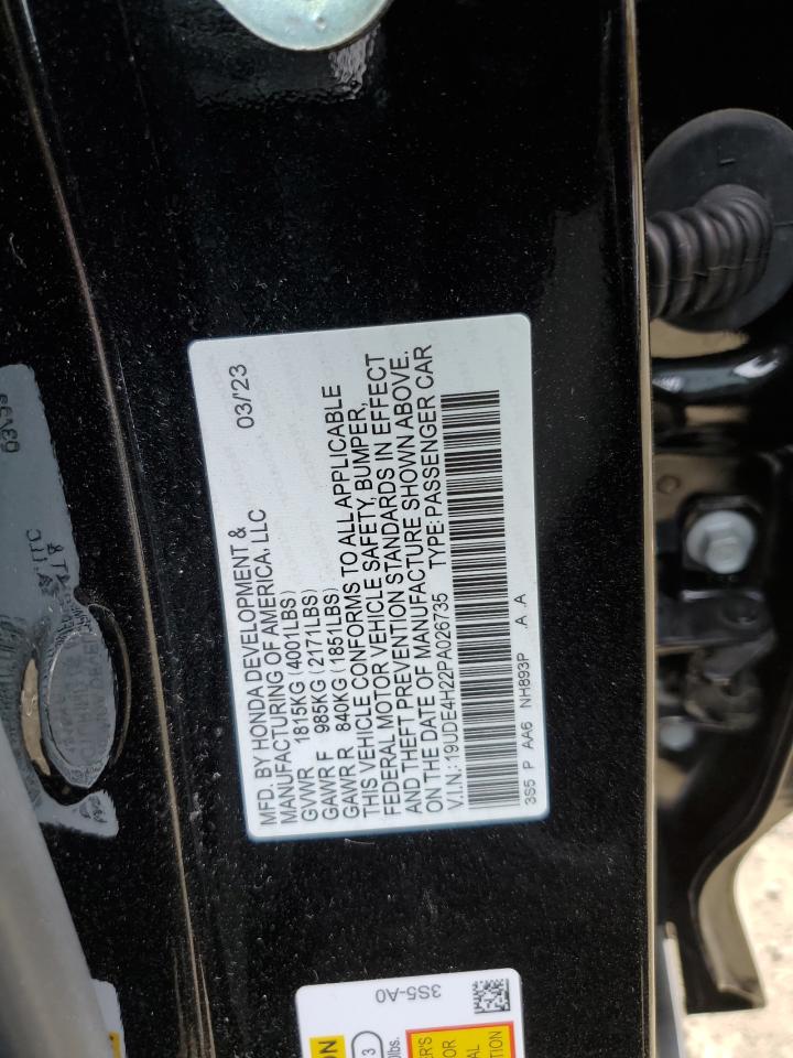 2023 ACURA INTEGRA VIN:19UDE4H22PA026735