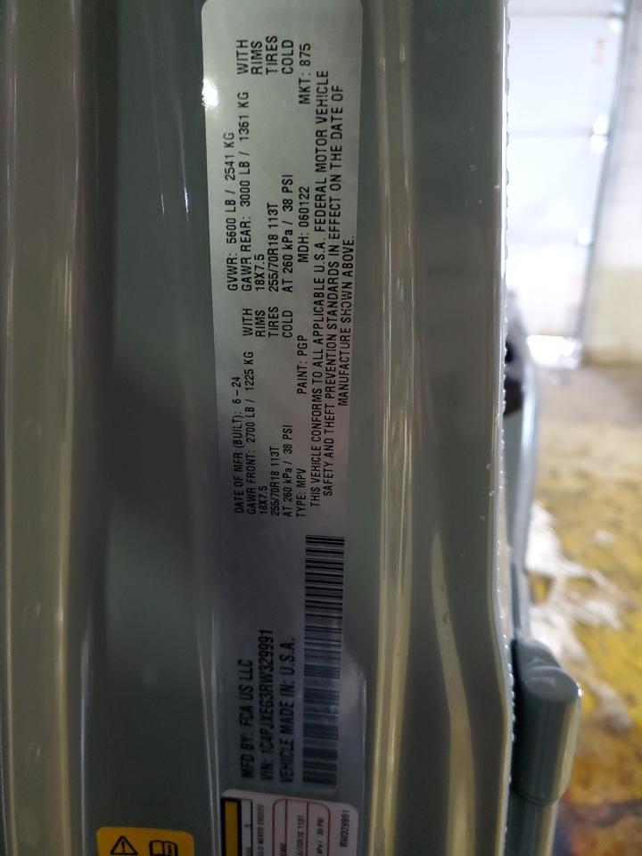 2024 JEEP WRANGLER SAHARA VIN:1C4PJXEG3RW329991