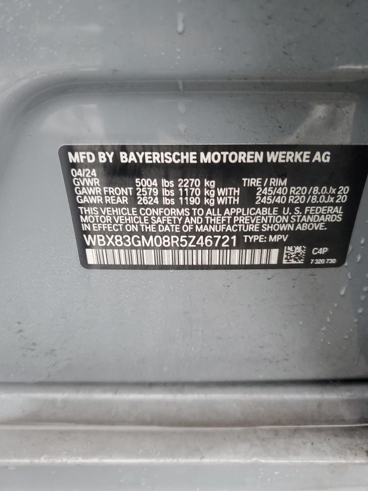 2024 BMW X2 M35I VIN:WBX83GM08R5Z46721