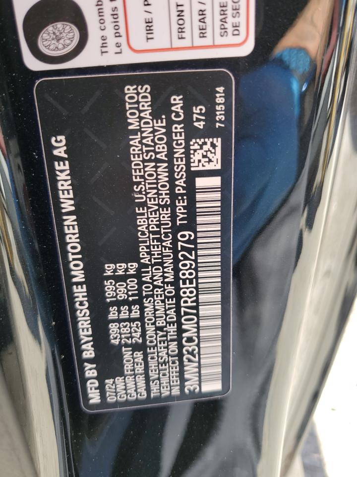 2024 BMW 230I VIN:3MW23CM07R8E89279