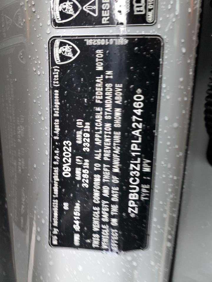 2023 LAMBORGHINI URUS PERFORMANTE VIN:ZPBUC3ZL1PLA27460