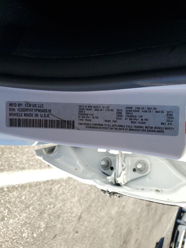 2023 RAM 1500 LIMITED VIN:1C6SRFHT1PN542616