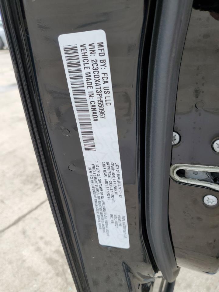 2023 DODGE CHARGER POLICE VIN:2C3CDXAT3PH550967