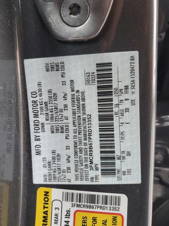 2023 FORD BRONCO SPORT BIG BEND VIN:3FMCR9B67PRD13352