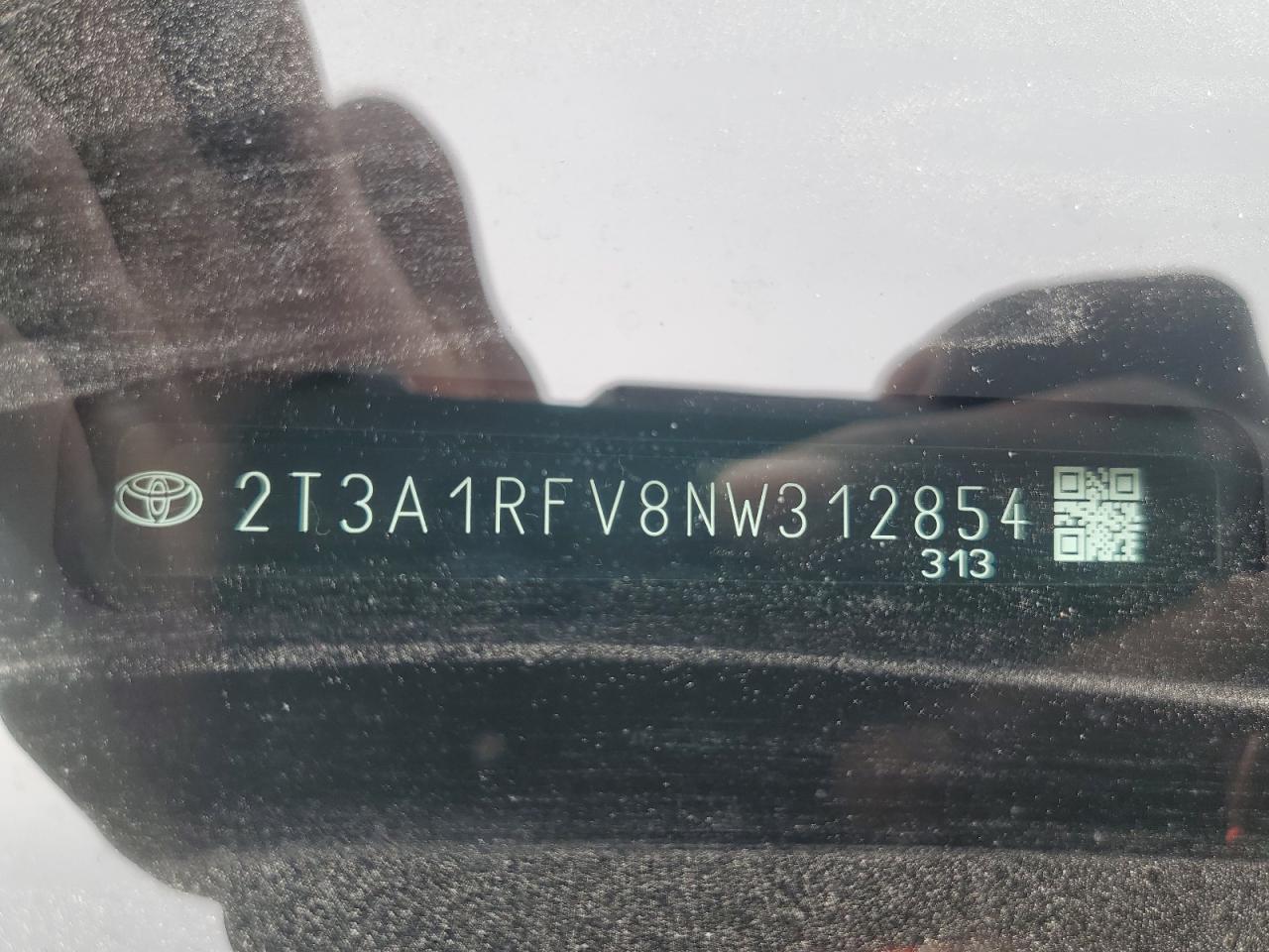 2022 TOYOTA RAV4 XLE PREMIUM VIN:2T3A1RFV8NW312854