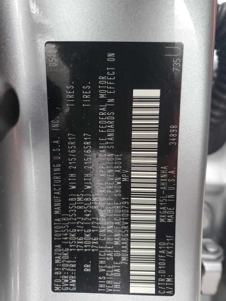 2024 TOYOTA COROLLA CROSS L VIN:7MUAAABG5RV100791