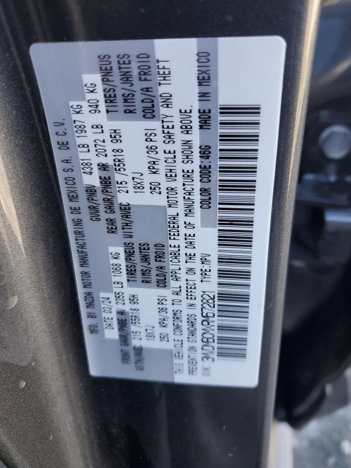 2024 MAZDA CX-30 PREFERRED VIN:3MVDMBCMXRM672821