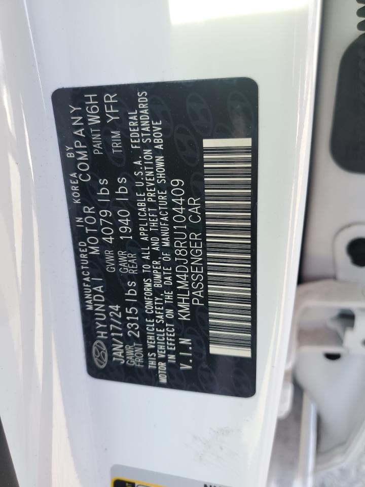 2024 HYUNDAI ELANTRA BLUE VIN:KMHLM4DJ8RU104409