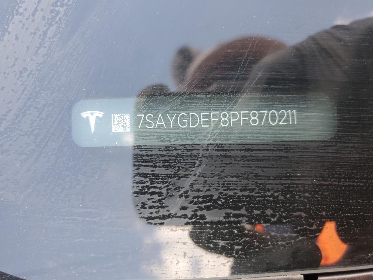 2023 TESLA MODEL Y VIN:7SAYGDEF8PF870211