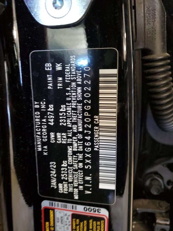 2023 KIA K5 GT LINE VIN:5XXG64J20PG202270